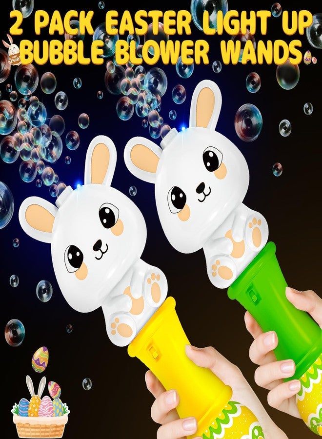 ShyLizard Easter Bubble Wands for Kids 2 Pack, Automatic Bubble Blower with Light for Girls Boys, Bubble Toys with Bubble Refill Solution for Easter Party Favor, Easter Basket Stuffers, Outdoor Activity - Image 5