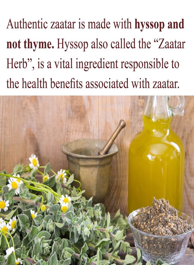 The Spice Way - Traditional Lebanese Zaatar with Hyssop | 2 oz | (No Thyme that is used as an hyssop substitute) Freshly Grown Seasoning. No Additives, No Perservatives (Za'atar/zatar/zahtar/zahatar) - Image 3