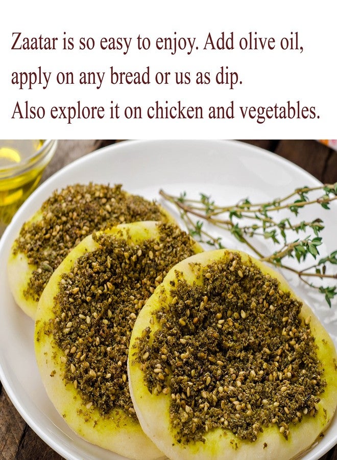 The Spice Way - Traditional Lebanese Zaatar with Hyssop | 2 oz | (No Thyme that is used as an hyssop substitute) Freshly Grown Seasoning. No Additives, No Perservatives (Za'atar/zatar/zahtar/zahatar) - Image 2