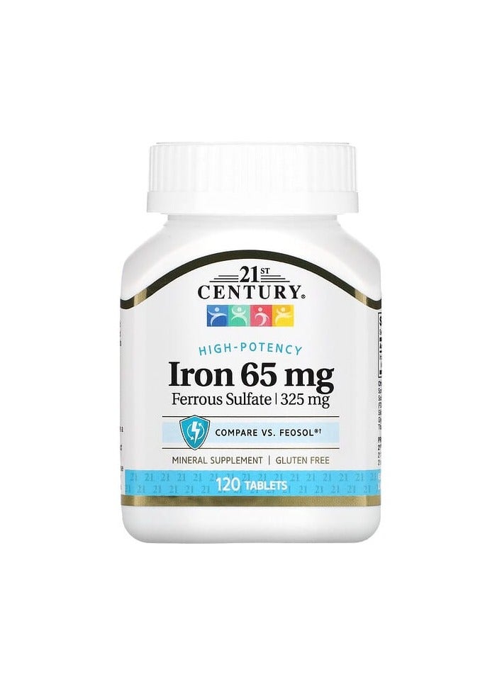 Iron, 65 mg, 120 Tablets