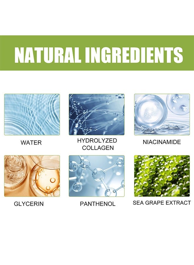 EELHOE Sea Grapes Polypeptide Facial Moisturizing Essence,Hydrating and Moisturizing Anti-Aging Serum – Shrinks Pores, Smooths Skin, Reduces Wrinkles & Fine Lines – Suitable for All Skin Types 35ml - Image 3