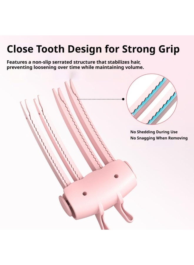 Heated Root Volumizer Clip, Hair Volume Tool with 2 Temperature Settings, Portable Root Lifting Styler for Fine & Thick Hair, Type-C Rechargeable Crown Booster for Women (Blue) - Image 2