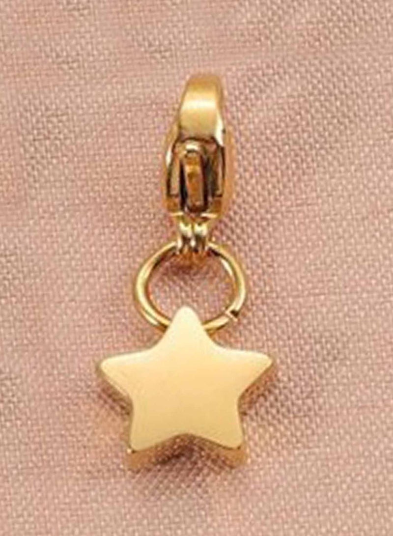 كاف كريشنس ستانلس ستيل مطلي بالذهب 18 قيراط، قلادة على شكل نجمة - Image 2