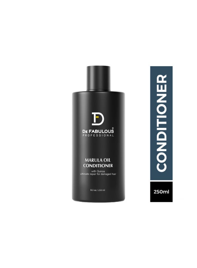 De Fabulous Marula Oil Conditioner With Quinoa – 250ml | Sulfate-Free, Deep Moisturizing, Nourishing & Repairing Formula | Marula Oil & Quinoa Protein for Dry, Frizzy, Damaged & Color-Treated Hair - Image 1