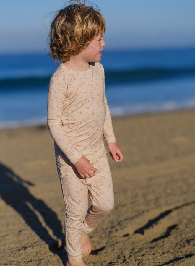 Shwally Two-Piece Pajama Set in Organic Bamboo - Featuring 11 Signature Prints (US, Age, 3 Years, Milestones) - Image 4
