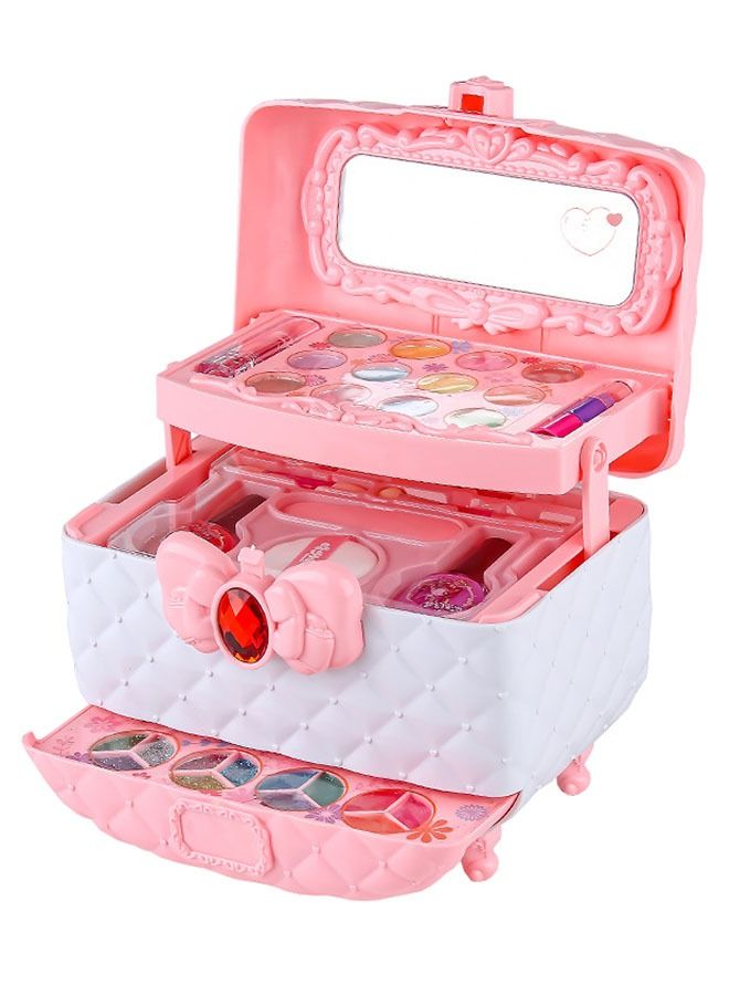 ZCM-HAPPY Children's Makeup Cosmetics Set Girls Eye Shadow Lipstick Stage Makeup Play House - Image 1