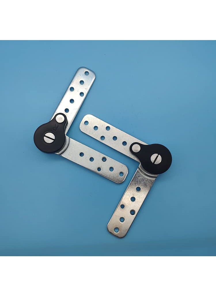 UNIQUELLA - UNIQUELLA Sofa Arm Automatic Adjuster Sofa Bed Headrest Adjustable Angle Adjuster 2 pcs Furniture Hinge Ratchet Folding Connecting Hinges for Sofa Armrest Headrest Angle Adjuster - Image 1