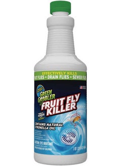 GREEN GOBBLER Fruit Fly Killer Gel Drain Opener and Cleaner 32oz 