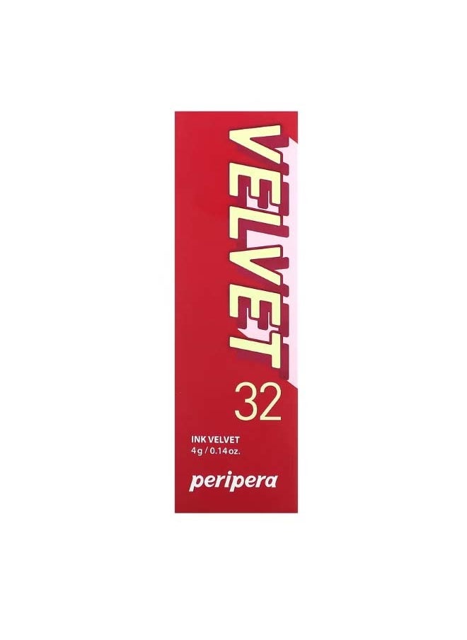 Peripera - Ink Velvet Lip Tint 32 Fuchsia Red 0.14 oz 4 g - Image 1