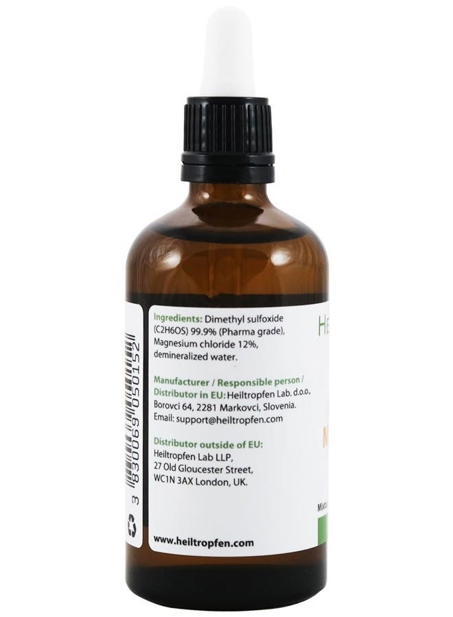 Heiltropfen DMSO & Magnesium Oil Mixture by Dr. Hartmut Fischer (3.4 Oz), Pharmaceutical Grade Ingredients, High Purity, Low Odor, Heiltropfen® - Image 5