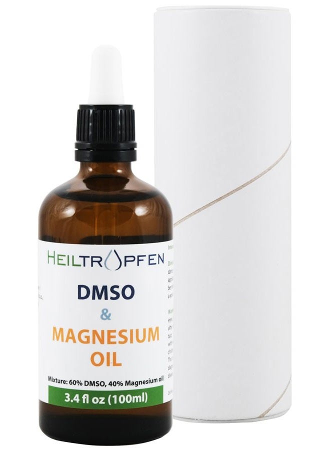 Heiltropfen DMSO & Magnesium Oil Mixture by Dr. Hartmut Fischer (3.4 Oz), Pharmaceutical Grade Ingredients, High Purity, Low Odor, Heiltropfen® - Image 1