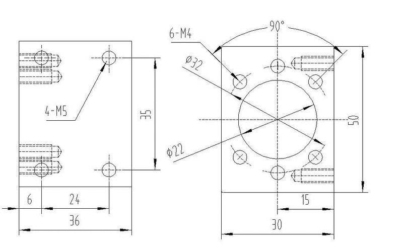 CHUANGNENG Ball Screw CNC Parts SFU1605 ballscrew 16mm 1550mm with Metal Deflector Ball Screw nut BK/BF12 End Supports Ball Nut Housing 1pcs Coupler with end Machining,Length Approx 61.02inch - Image 4