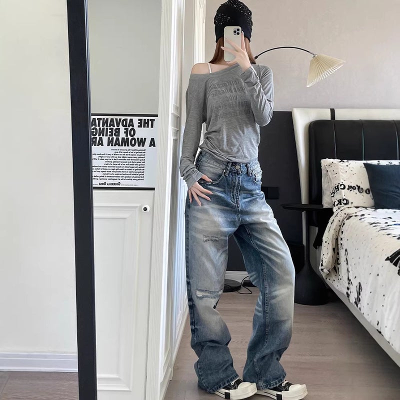 Unisex Casual Daily Denim Jeans - Image 1