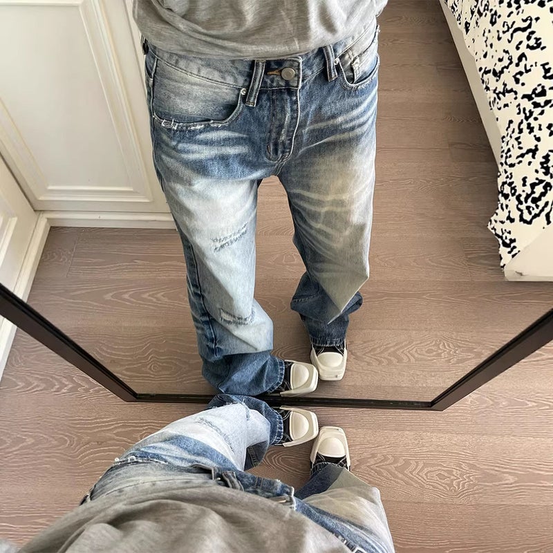 Unisex Casual Daily Denim Jeans - Image 3