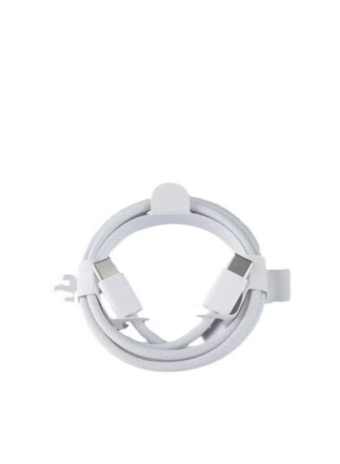 رياكلاود كابل USB C 60 واط، كابل USB-C إلى USB-C بطول 1 متر، كابل شاحن USB C لأجهزة iPhone 15، وMac Book Pro 2020، وiPad Pro 2020، وSwitch، وSamsung Galaxy S20 Plus S9 S8 Plus، وPixel، وأجهزة الكمبيوتر المحمولة والمزيد - Image 3