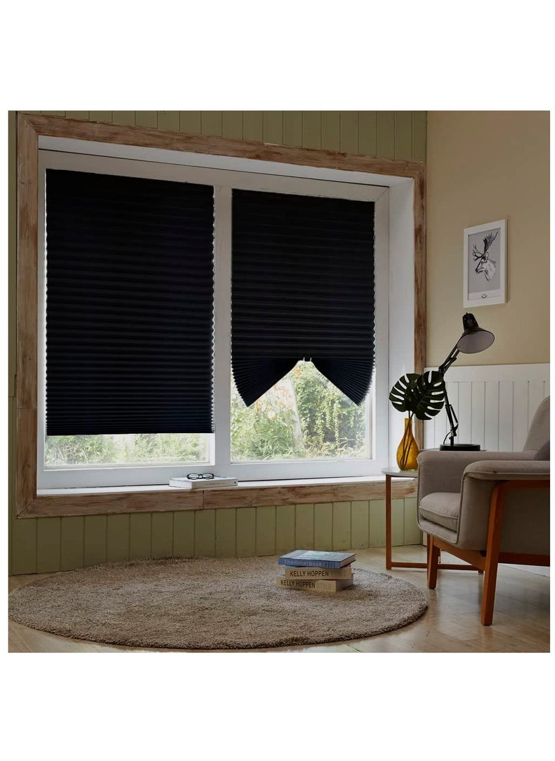 RATSAW Blackout Pleated Blind Black Width 60 Centimeter Length 150 Centimeter  - Image 5