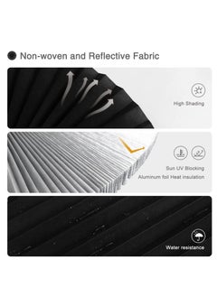 RATSAW Blackout Pleated Blind Black Width 60 Centimeter Length 150 Centimeter  - Image 2