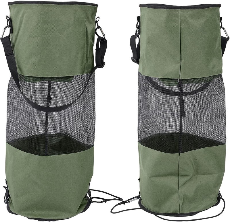 Boat Trash Bag Reusable Waterproof Mesh Garbage Bag, Outdoor Mesh Trash Bag for Boat with Elastic Top and Sturdy Buckle Strap, Portable Garbage Storage for Kayaking - Image 5
