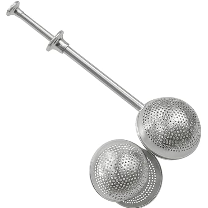 FITTO Stainless Steel Tea Strainer  Fine Mesh Durable Loose Leaf Tea Infuser With Long Handle For Easy Brewing  Reusable Rustproof Tea Filter For Cups Mugs And Teapots  Dishwasher Safe - Image 1