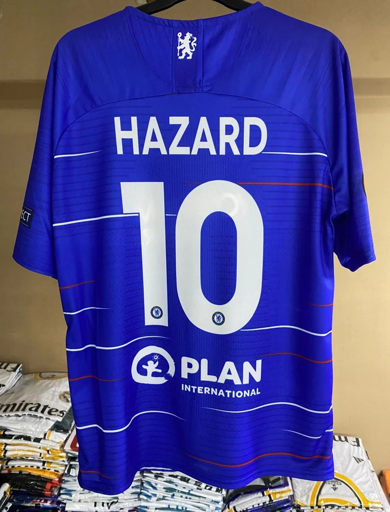 BySportakus Chelsea 2019 Baku Europa League Final Eden Hazard Special Jersey