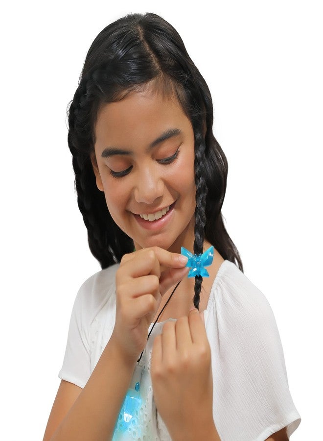Skyrocket Crystalina Dolls - Turquoise Girls Collectible Toys with Color Changing LED Dress and Amulet Necklace - Image 4