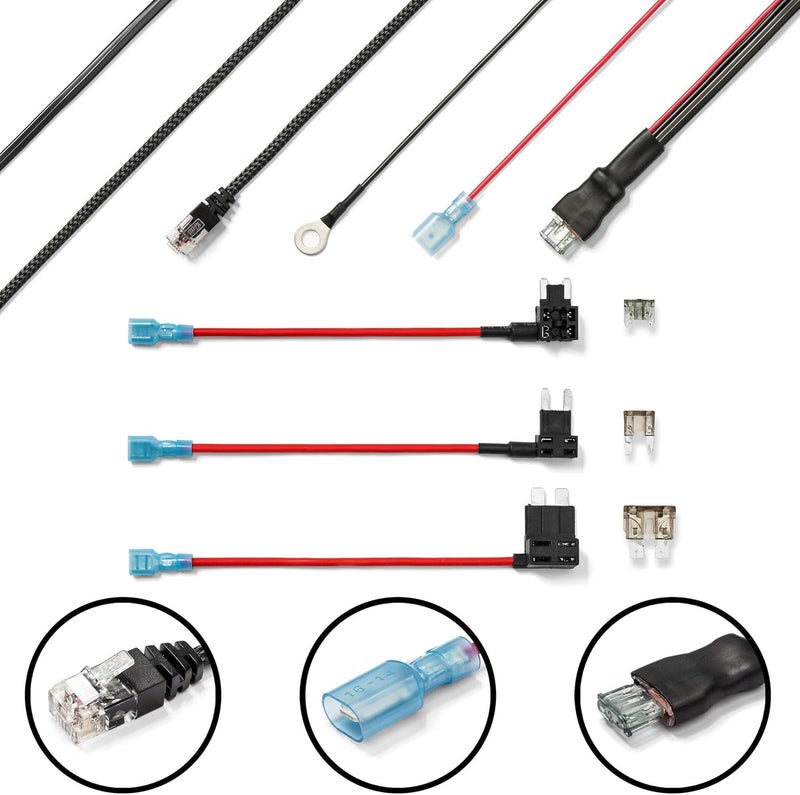 Radar Mount Mirror Mount Bracket + Direct Wire Power Cord for Uniden DFR - Image 4