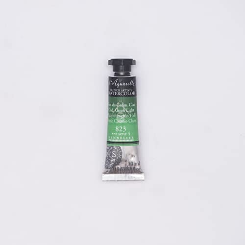 Sennelier lAquarelle French Artists Watercolour 10 ML Greens (Cadmium Green Light) - Image 2