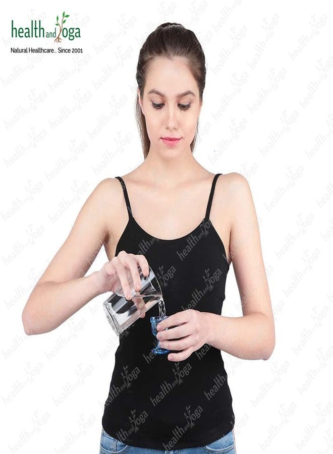 HealthAndYoga® ChillEyes Plastic Eye Wash Cups (Blue, Pack of 2)- Smooth Finish- Ayurvedic Gentle Way to Refresh Eyes without Harsh Rubbing - Relieves Eye strain, Redness, Irritation - Image 3