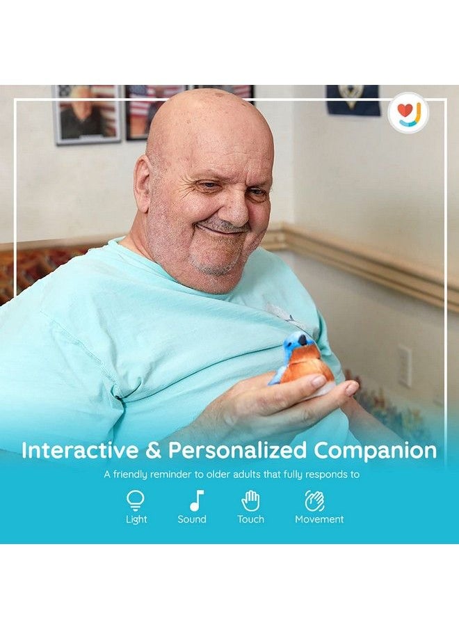 Joy for All - Walker Squawker Cheery Animatronic Bird For Companionship And To Help You Remember Your Walker Bluebird - Image 1
