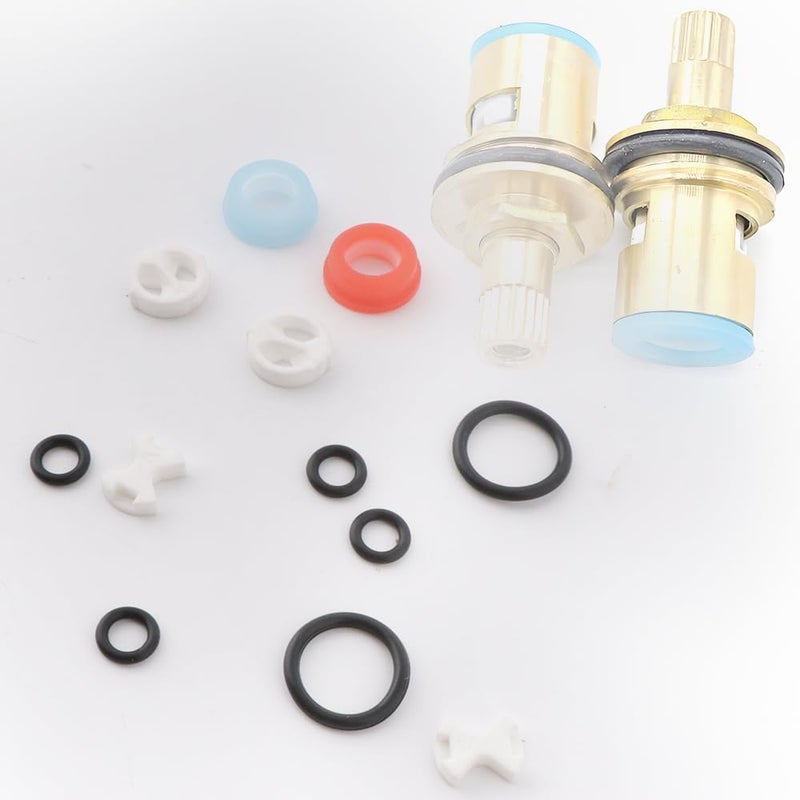 TWZKXC 24 Pcs Pleochroic Faucet Washers Assortment Kit, Silicon Washer Insert Turn Replacement Accessories Valve Tap Ceramic Disc Cartridges, for Repairing Faucet Leak Worn Out Washer Replacements, O Ring - Image 4