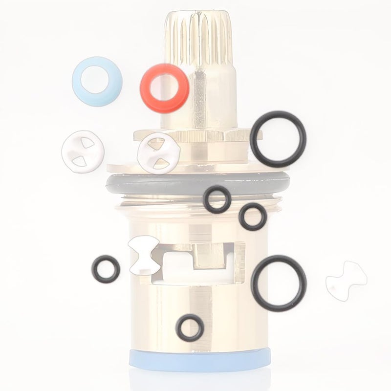 TWZKXC 24 Pcs Pleochroic Faucet Washers Assortment Kit, Silicon Washer Insert Turn Replacement Accessories Valve Tap Ceramic Disc Cartridges, for Repairing Faucet Leak Worn Out Washer Replacements, O Ring - Image 5