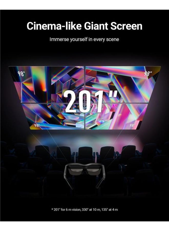 RayNeo Air 2s XR Smart AR Glasses – 201” Micro-OLED Portable Display, 120Hz Gaming Mode, 600 Nits Brightness, USB-C Video Glasses Compatible with iPhone, Android, Laptop, Switch & PS5 - Image 5