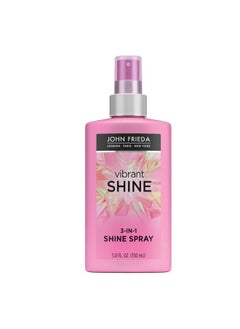 John Frieda Vibrant Shine Spray Glossy Hair Treatment & Weightless Argan Oil Spray For Detangling With Heat Protectant Up To 450F 5 Ounce  - Image 1