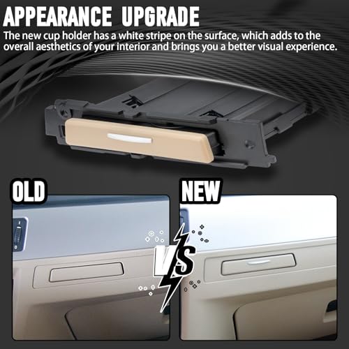 WEILEITE Replacement Cup Holder Compatible with BMW 3 Series E90 E92 328i E93 E91 335i 330i 325i 325xi 328xi 323i 330xi 335xi 335is 335d 2006-2013 Replace 51459173467(Front Left Driver Side) - Image 2