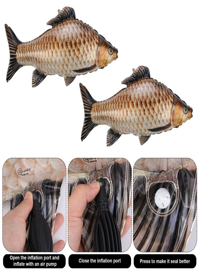 lasuroa 5pcs Fish Balloons, 33in Cute Realistic Inflatable Fish Balloons with Ribbon Gone Fishing Themed Party Decorations Supplies Practical Accessories for Birthday Parties Decorations - Image 5