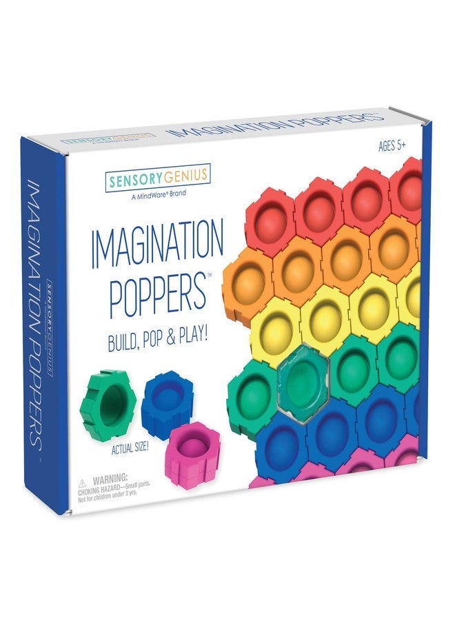 MindWare Sensory Genius Imagination Poppers - Fun Fidget Toys for Kids, Teens & Adults Ages 5 and Up - Image 1