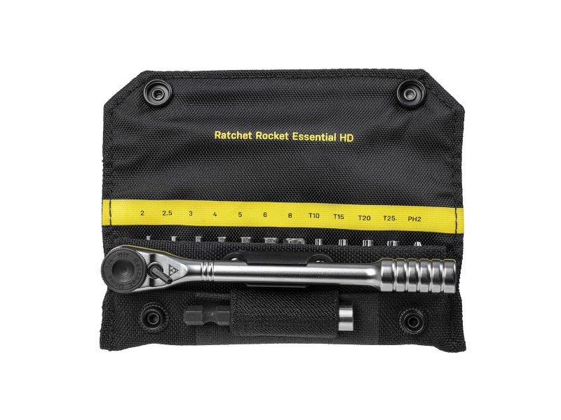 Topeak Ratchet Rocket Essential HD TT2633 15Function HighTorque Mini Ratchet Tool Kit 60Nm Capacity 13 Bits Magnetic Bit Holder Nylon 1000D Case Compact 202g Design - Image 2