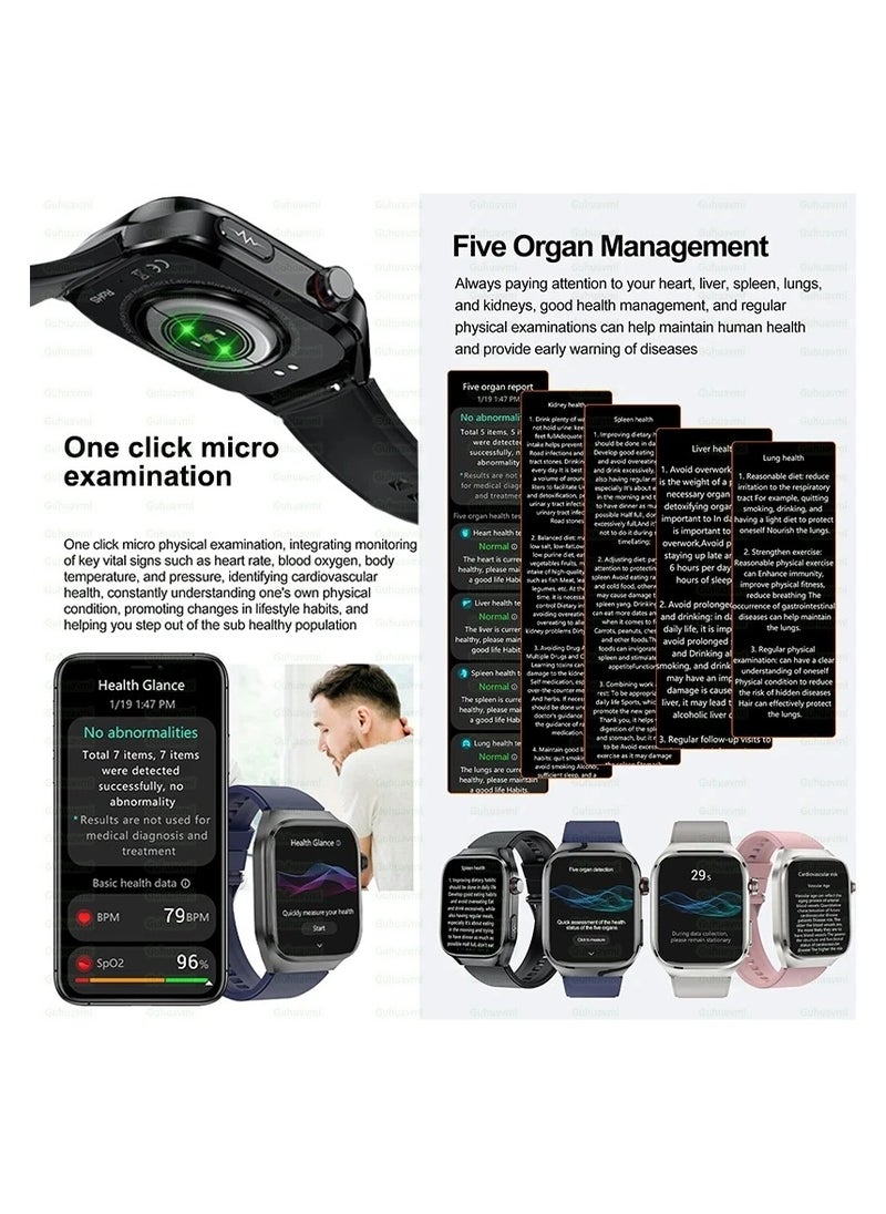 AROAQ - TK16 Smart Watch Bluetooth Call Micro Physical Examination ECG Body Fat Five Internal Organs Detection Multi-Sports - Image 1