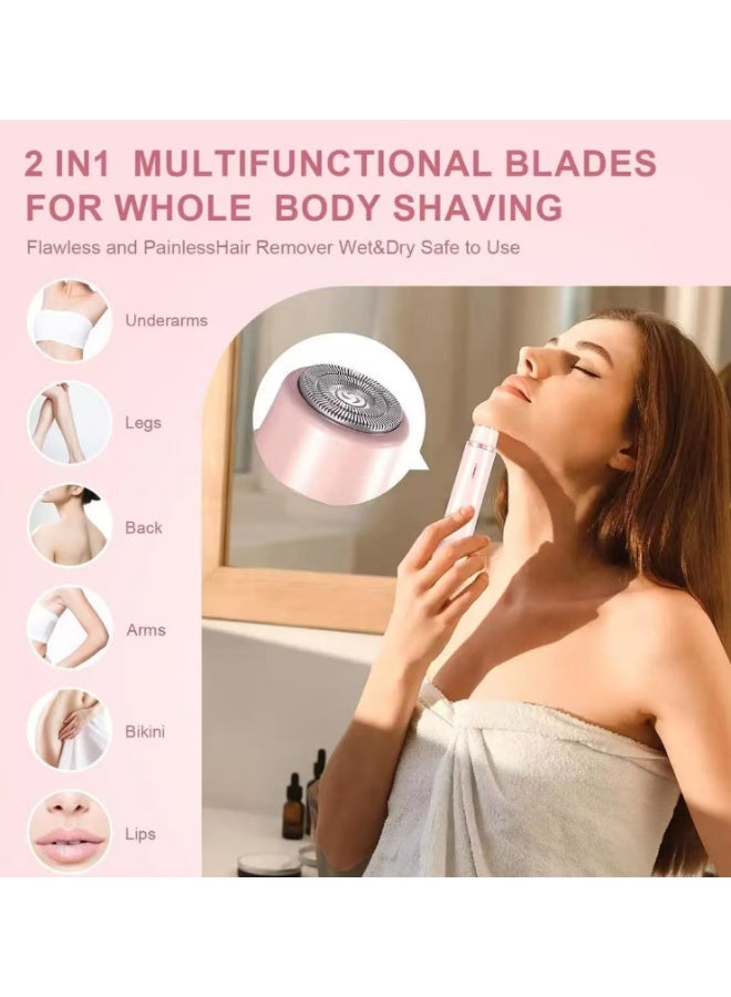 مزيل شعر كهربائي ثنائي الرأس لمنطقة البيكيني للنساء - 2 في 1 - Image 4