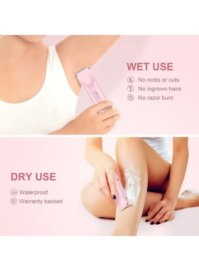 مزيل شعر كهربائي ثنائي الرأس لمنطقة البيكيني للنساء - 2 في 1 - Image 2