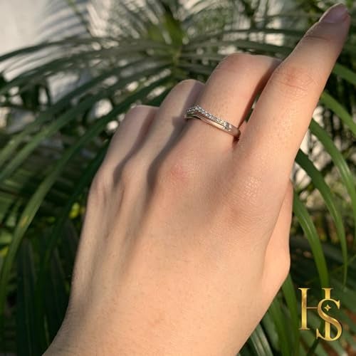 HighSpark 925 Silver Solitaire Rings for Women | Adjustable Contemporary Style | 92.5 Sterling Silver & Diamond Like Brilliance Sparkling Zirconia | Lovely Gift - Crown - Image 4