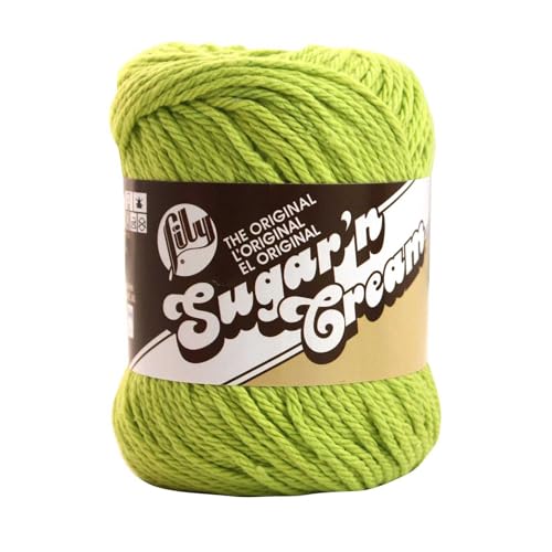 Lily Bulk Buy: Lily Sugar 'n Cream Solids 100% Cotton Yarn (3-Pack) (Hot Green #1712) - Image 5