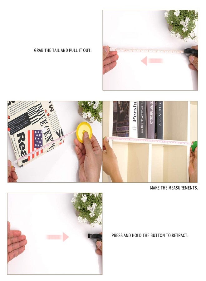 DiCUNO 60-Inch 1.5 Meter Soft and Retractable Tape Measure (3Pcs of Red with Soft Tape) - Image 4