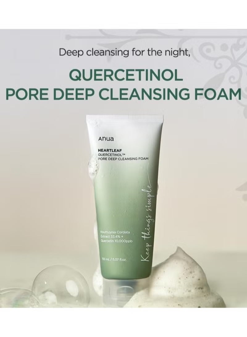 HK Anua Heartleaf Pore Control Cleansing Oil & Deep Cleansing Foam Korean Facial Cleansers, Daily Makeup Blackheads Removal ( 200 ml / 150 ml ) 350ml - Image 3