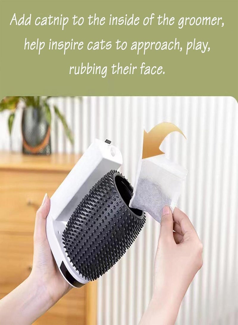 GGOOT Cat Self Groomer Brush, Automatic Self Groomer, Softer Cat Corner Scratcher With Catnip Kitten Brush Face Grooming Tool for Kitten Puppy - Image 5
