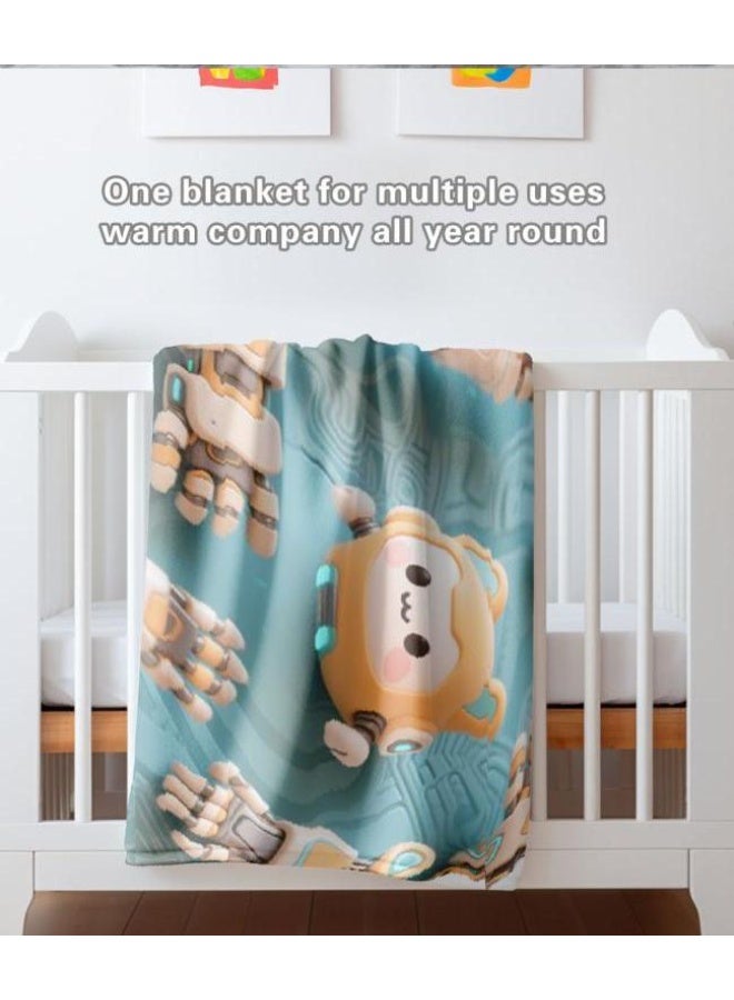 general Children's or student cartoon flannel thin blanket (warm and comfortable, suitable for sleep, games) 100cm*150cm - Image 4
