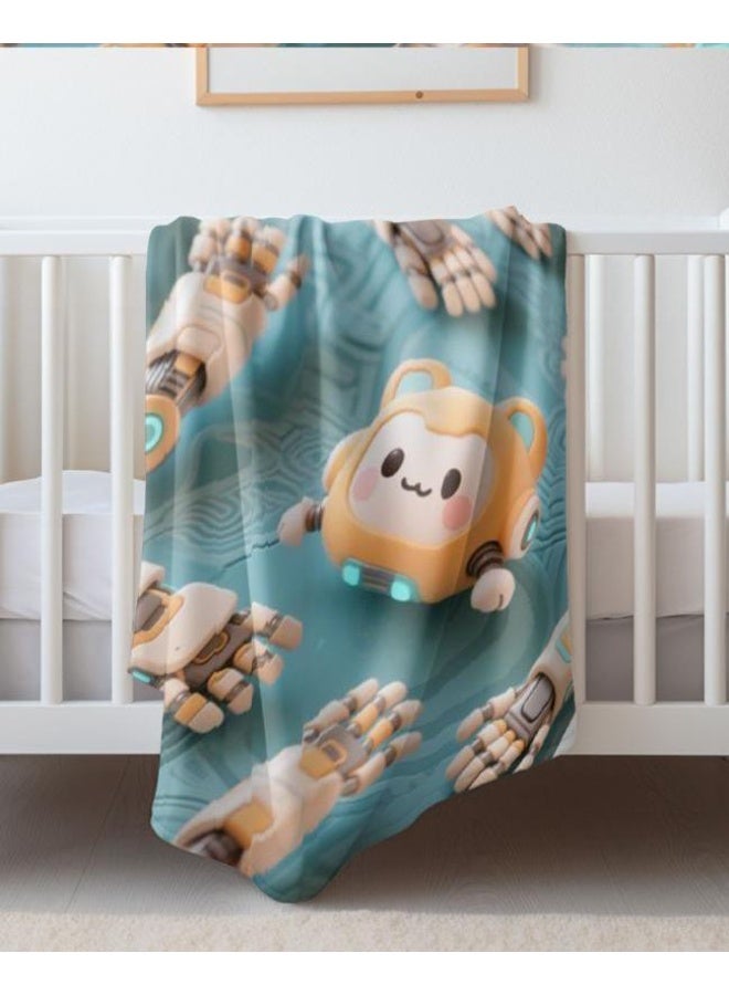 general Children's or student cartoon flannel thin blanket (warm and comfortable, suitable for sleep, games) 100cm*150cm - Image 3