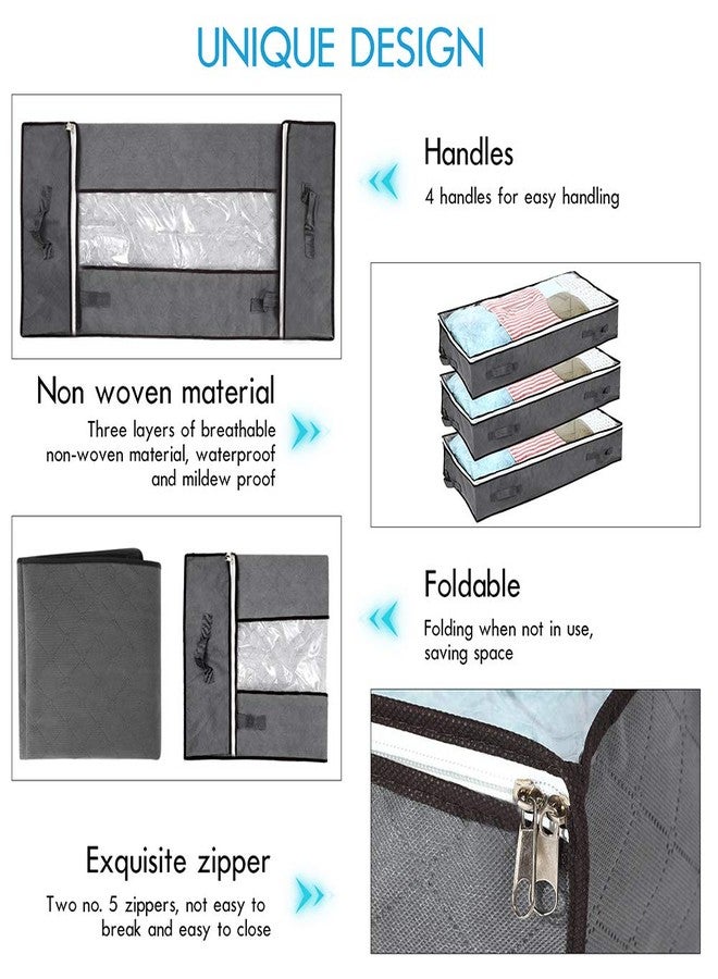 JERIA 1M Storage Bags 4Pack Grey - Image 5