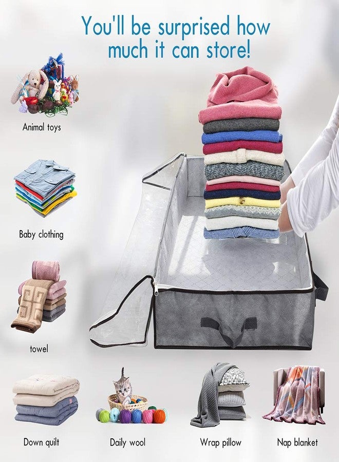 JERIA 1M Storage Bags 4Pack Grey - Image 4