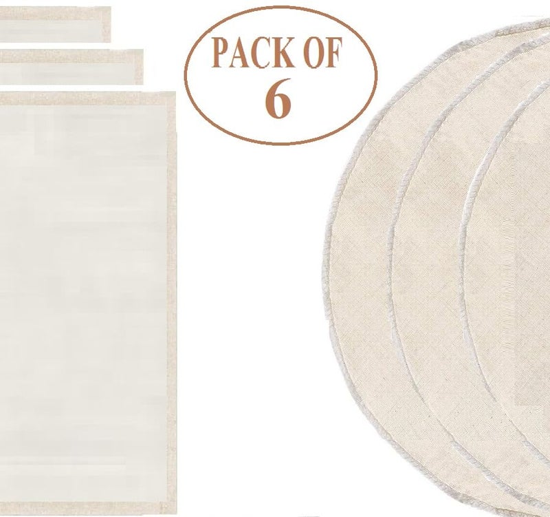 WUD Unbleached Thin Cotton Idli Cloth for Steaming, Set of 6, Without Holes - Image 2